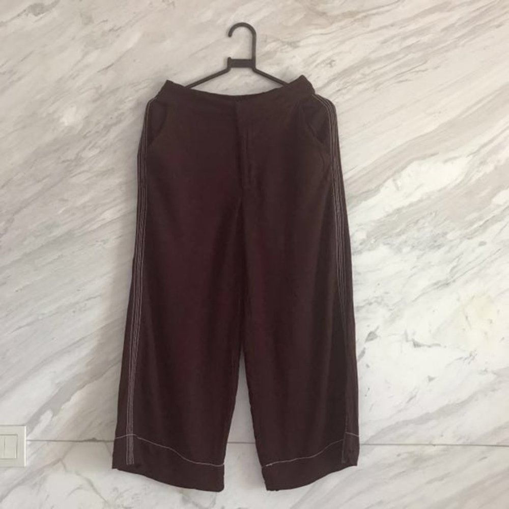 Pull and Bear Maroon Culottes
